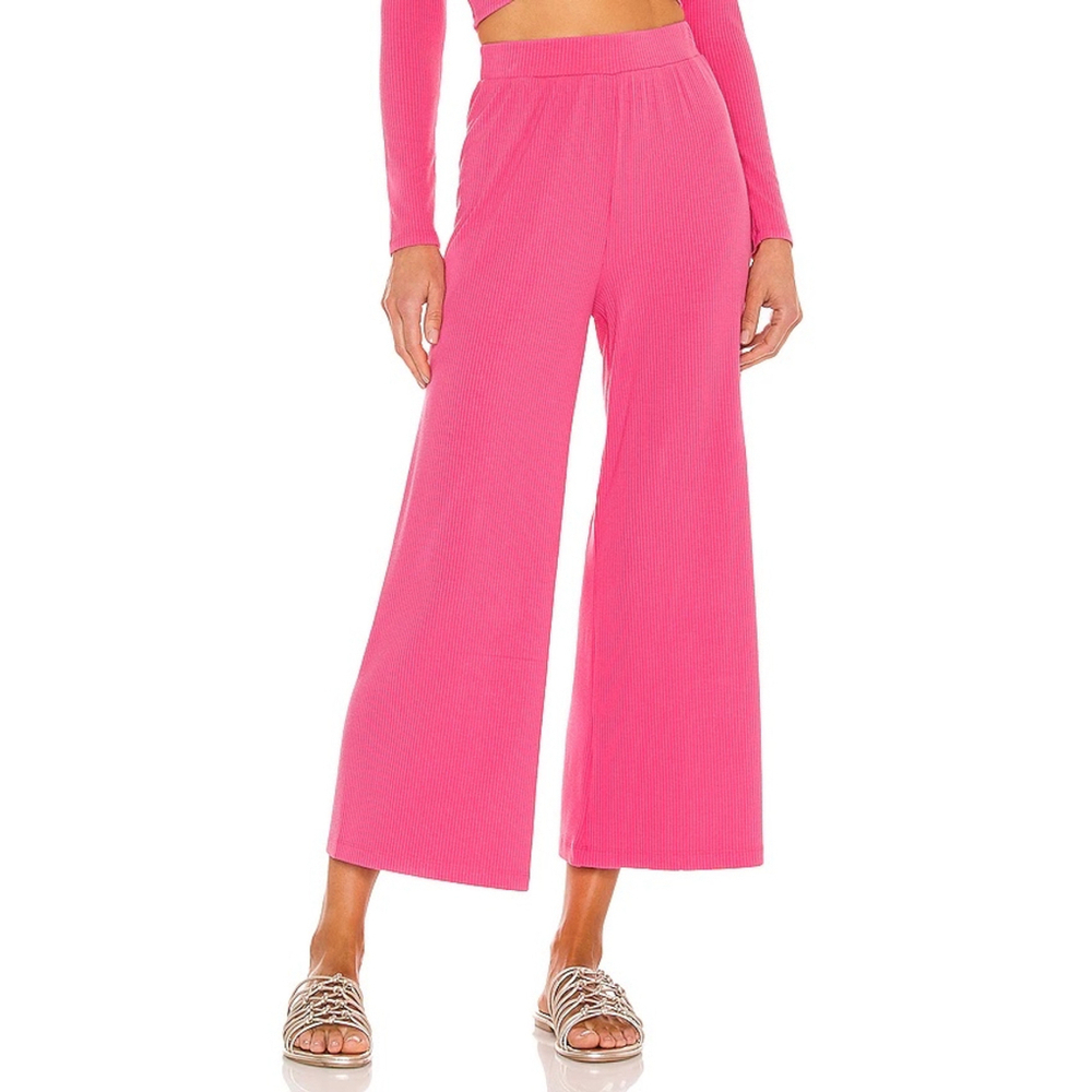 Women's L*Space Ribbed Pants, Pink, Size M